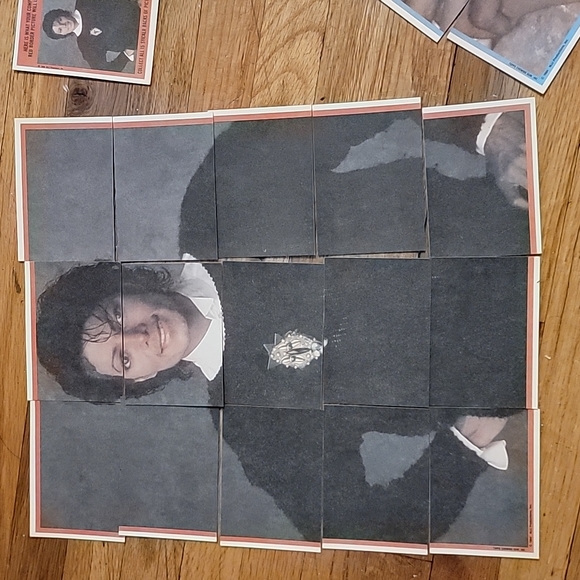 Vintage 1984 Topps Michael Jackson trading card stickers with puzzle back - Picture 8 of 10